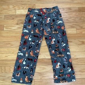 Vera Bradley fleece Christmas dog pajama pants
